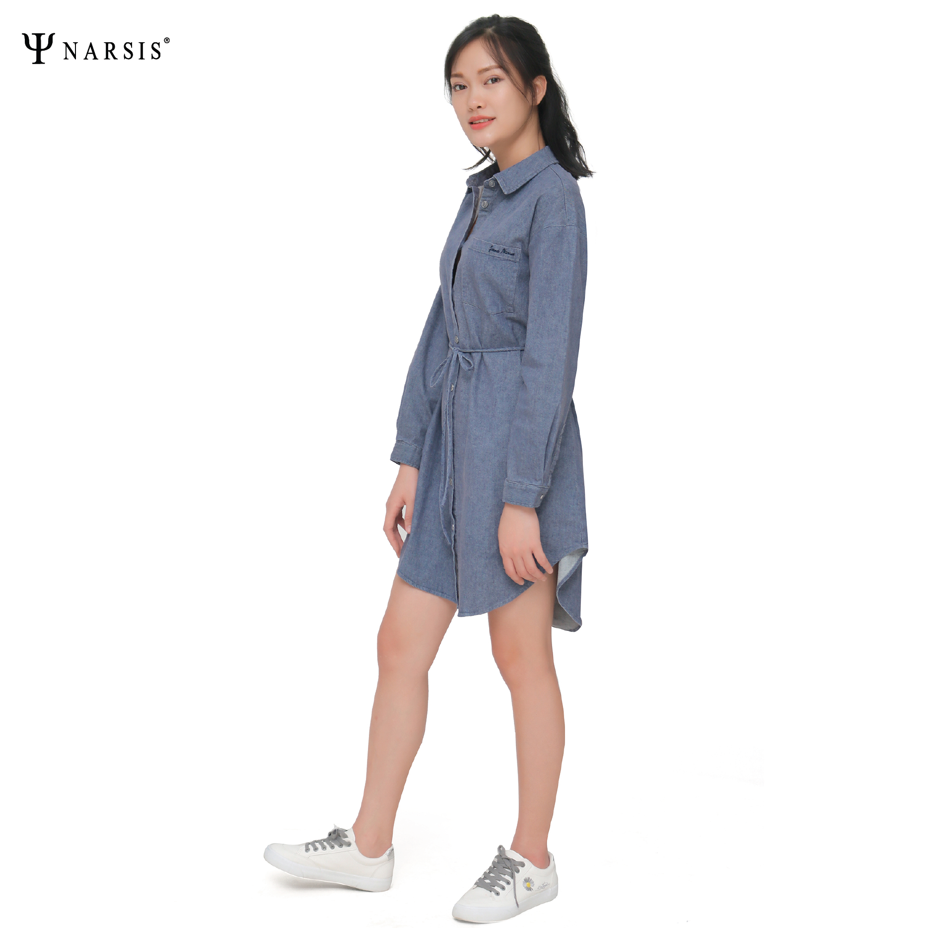 VÁY NỮ B9004 NARSIS CHẤT LIỆU JEAN BỀN BỈ, CÁ TÍNH, TRẺ TRUNG, THỜI TRANG, TRẺ TRUNG, THỜI TRANG_thumbnail_2