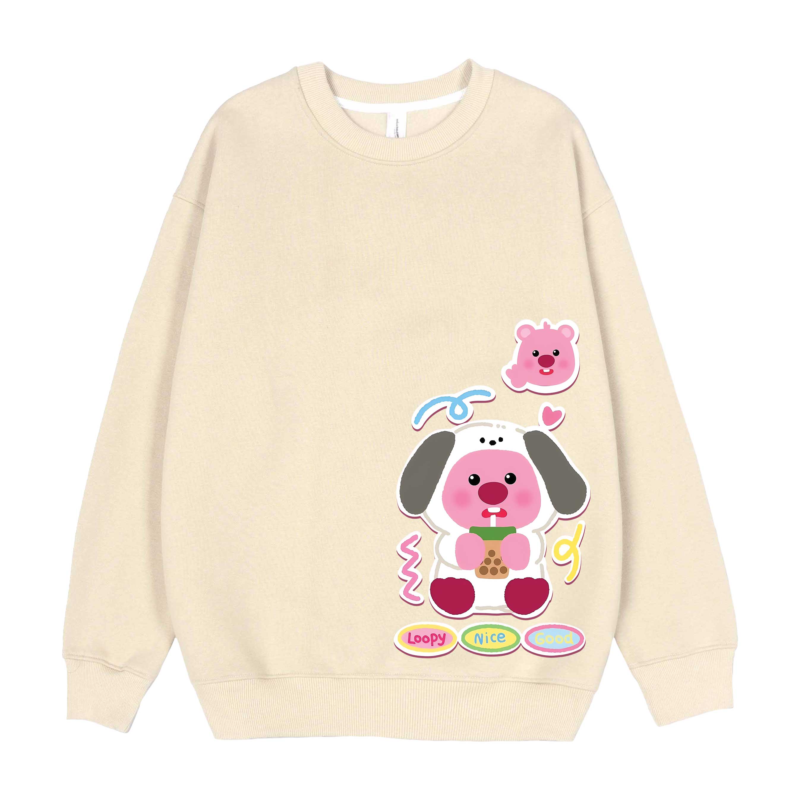 Áo sweater gấu Loopy unisex local brand STD759 Miucho chân cua in artwork_thumbnail_10