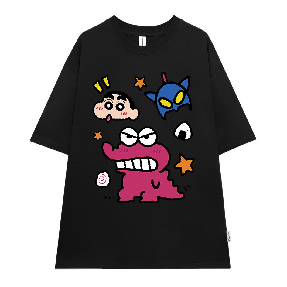 Áo thun nữ in hình Shin dễ thương form rộng ATD224 Miucho cotton spandex in Artwork_thumbnail_9