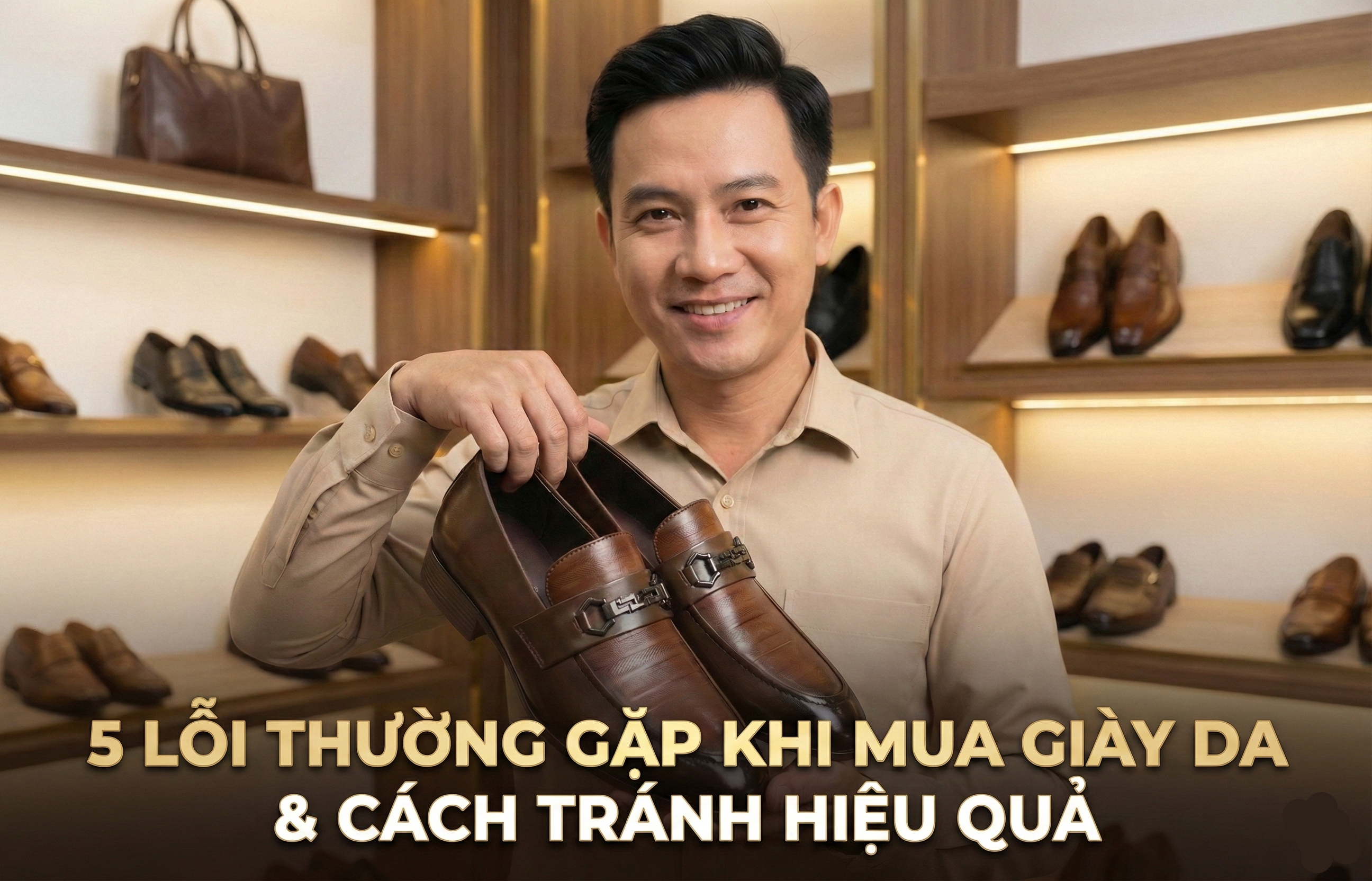 5 lỗi thường gặp khi mua giày da & cách tránh hiệu quả