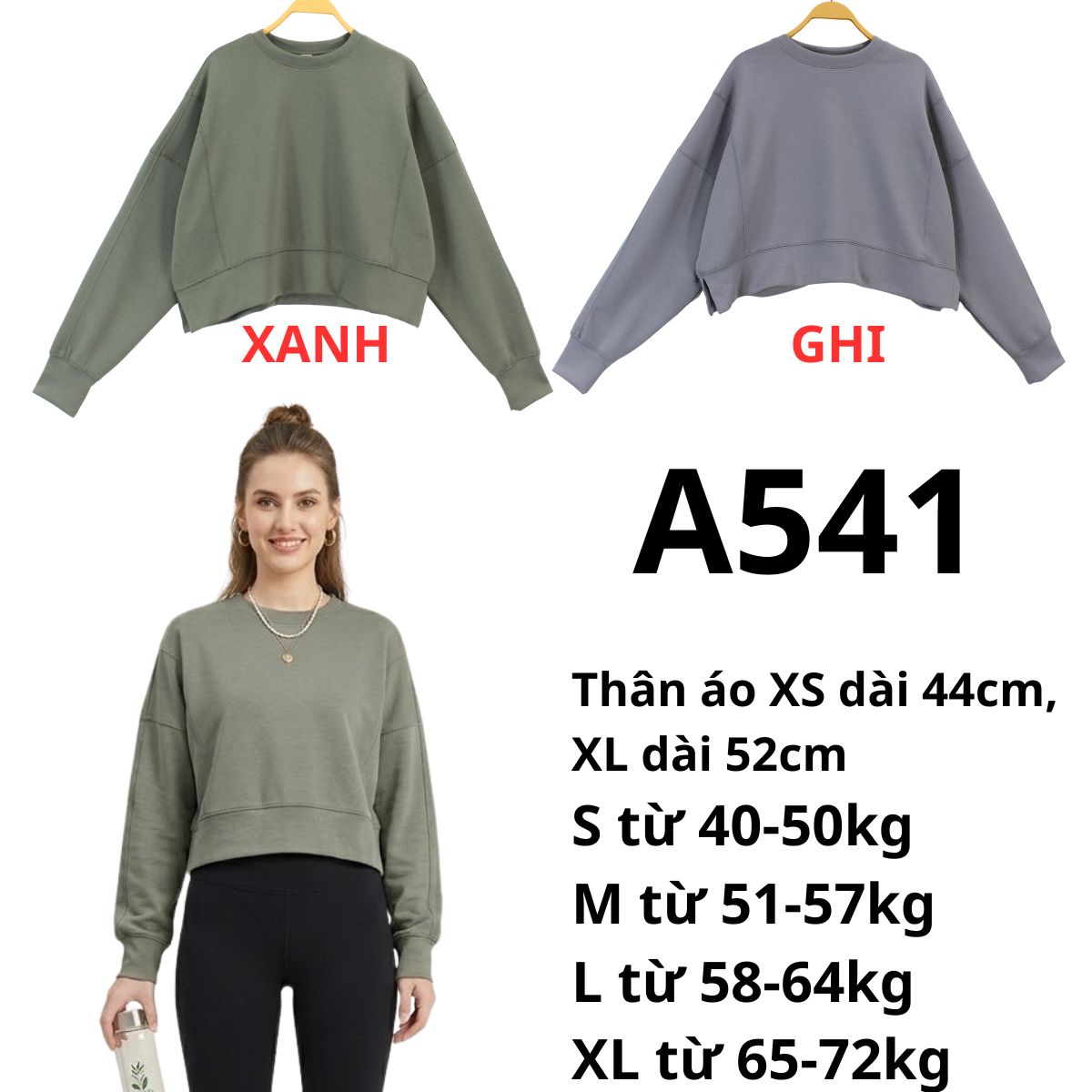 A541- Áo thể thao tay dài