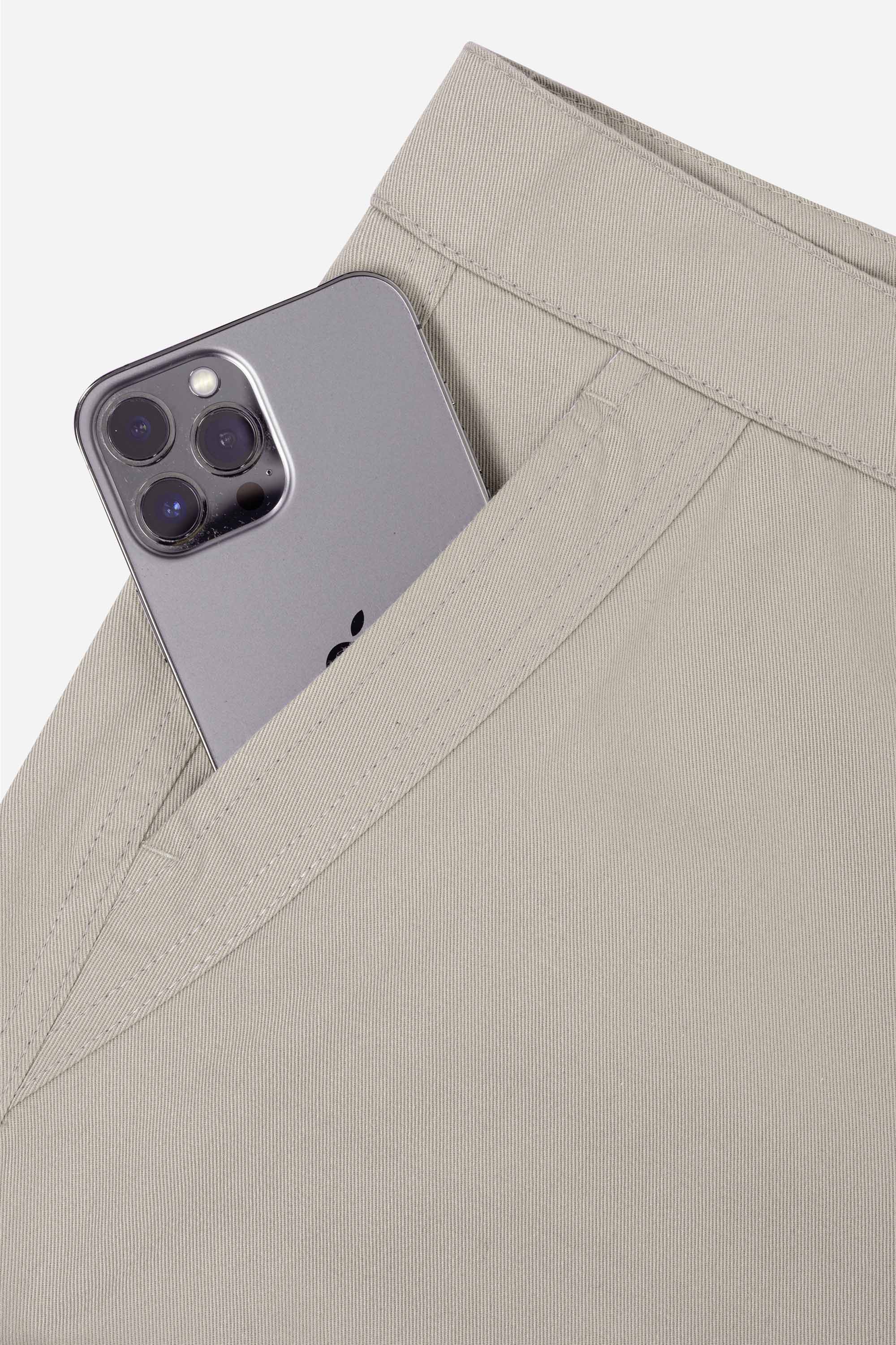 Quần Soọc Kaki Túi Hộp Nam Trung Niên ANCHI Dáng Suông Dài Qua Gối Màu Vỏ Đỗ_thumbnail_28