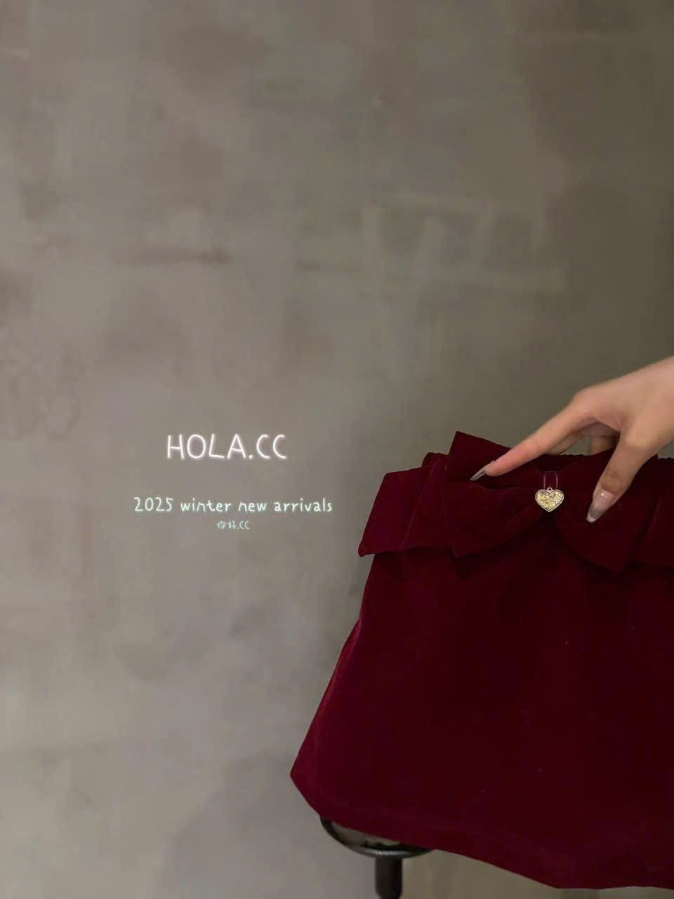 (CV50) Chân váy đỏ nhung