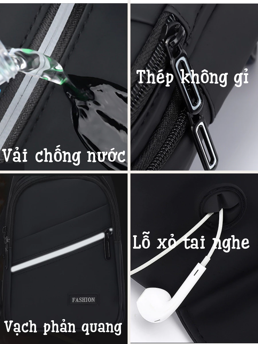 Túi đeo chéo nam mini chống nước thời trang Hàn Quốc đựng điện thoại đi chơi_thumbnail_3