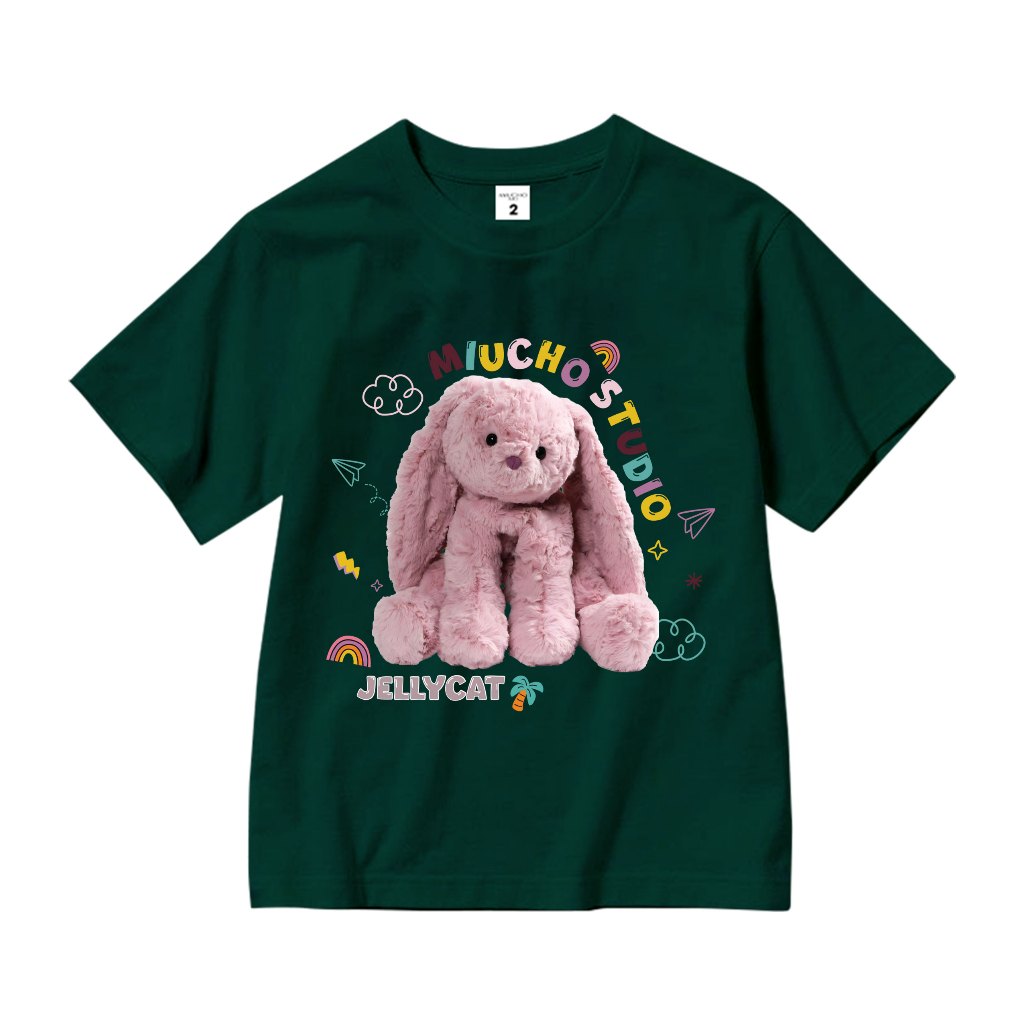 Áo thun cho bé gái style hàn quốc form rông AED1174 Miucho Kid tay ngắn cổ tròn in graphic_thumbnail_9