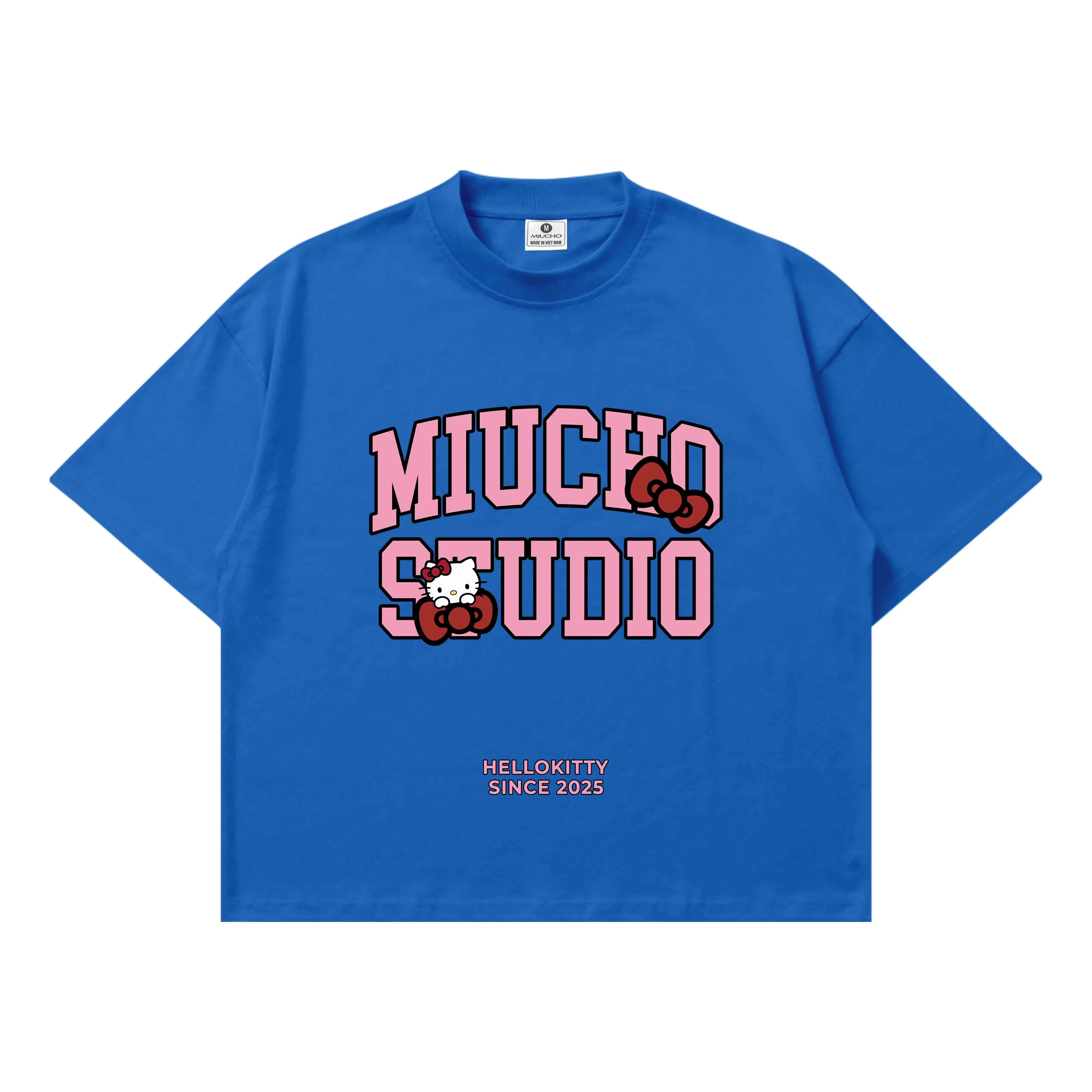 Áo thun boxy Miucho Studio chất vải thoáng mát mềm mại in chữ local brand hình Kitty nhiều màu 2803_thumbnail_18