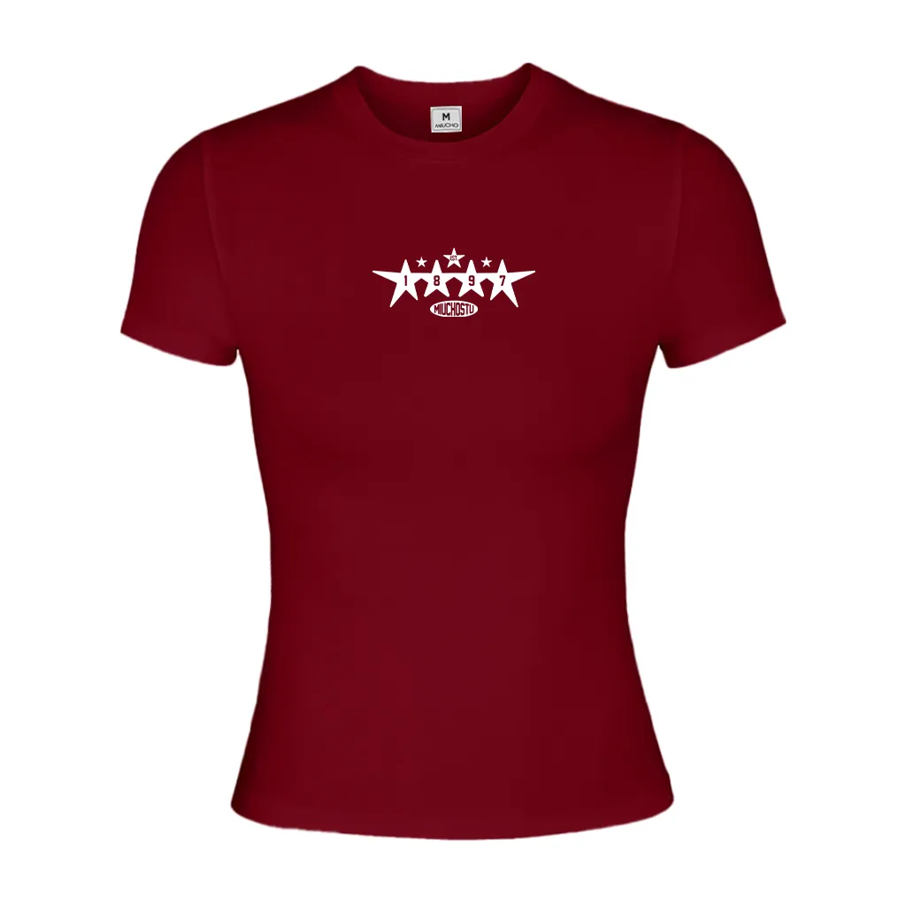 Áo baby tee nữ slim fit Beezy vải visco thoáng mát ôm body tay ngắn cổ tròn basic in mix_thumbnail_13