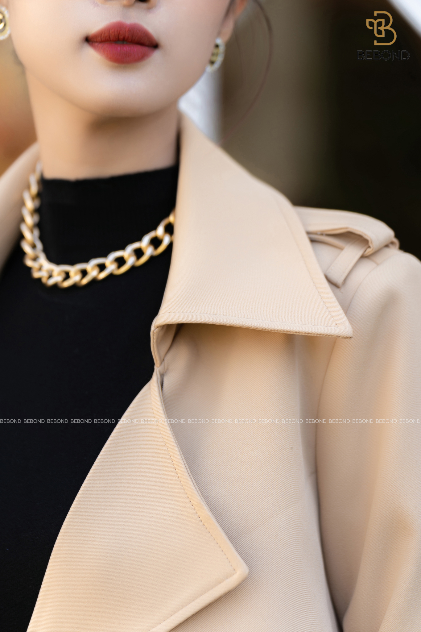 ÁO MANGTO DÁNG DÀI MÀU BE - Serena Dress_thumbnail_4