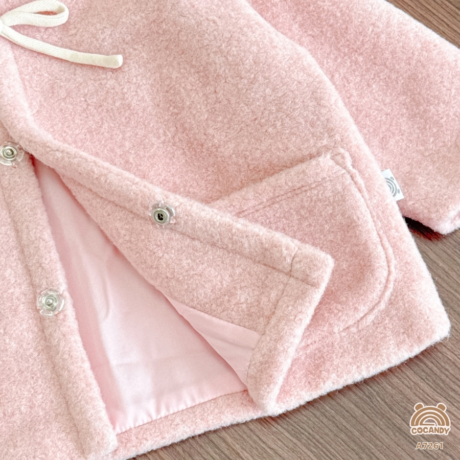 Áo khoác HỒNG 2 túi mũ tai gấu_thumbnail_2