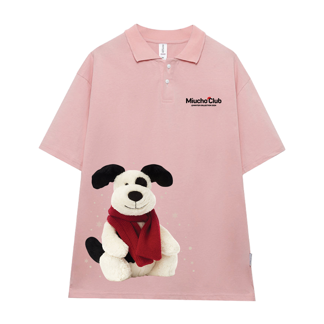 Áo polo nữ giáng sinh noel form rộng vải cotton co giãn thoáng mát PLD1714 Miucho in mix_thumbnail_8