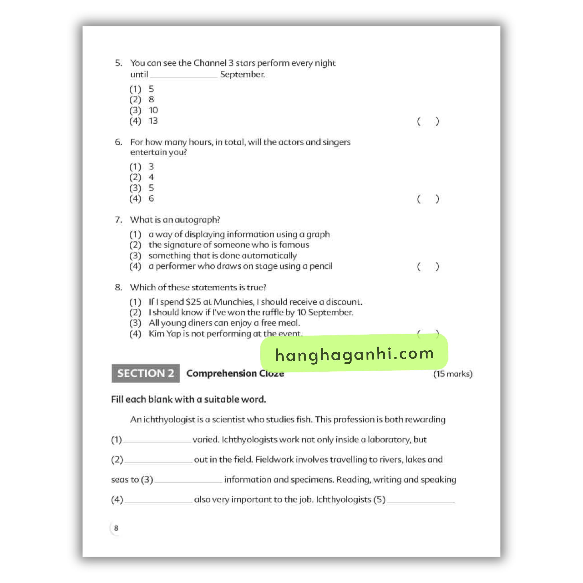 Bộ 6 cuốn Scholastic Complete Comprehension Practice 6 Level_thumbnail_30