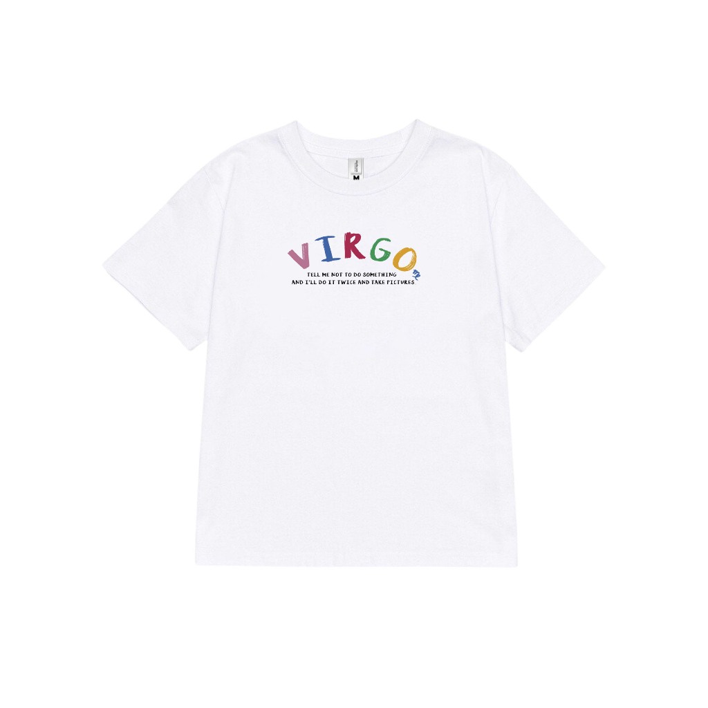 Áo baby tee ABD361 cung hoàng đạo Xử Nữ VIRGO Miucho cotton cổ tròn in typography_thumbnail_6
