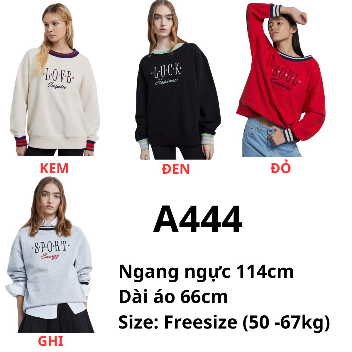 A444- Áo Sweater GJ