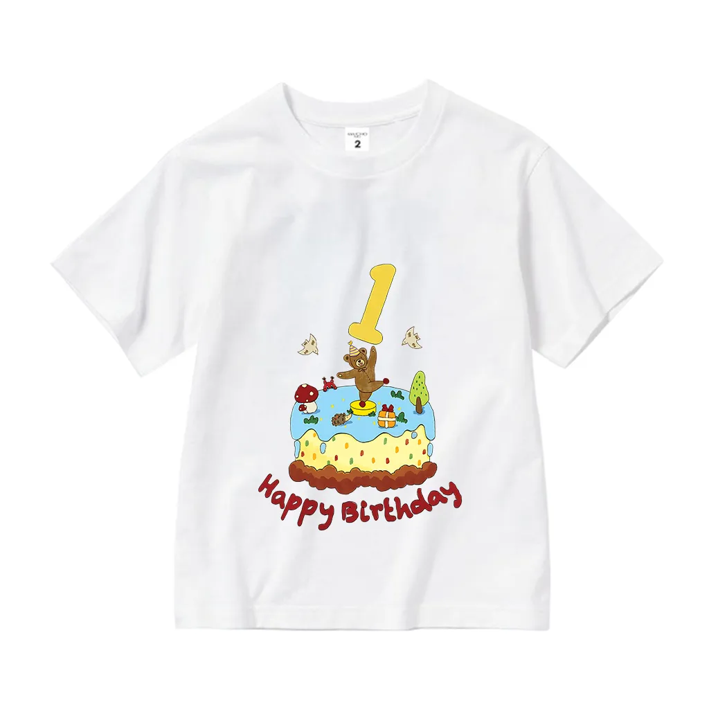 Áo thun cho bé sinh nhật 1 tuổi form rộng 2571 Miucho Kid vải cotton mềm mại thoáng mát thấm hút mồ hôi_thumbnail_0