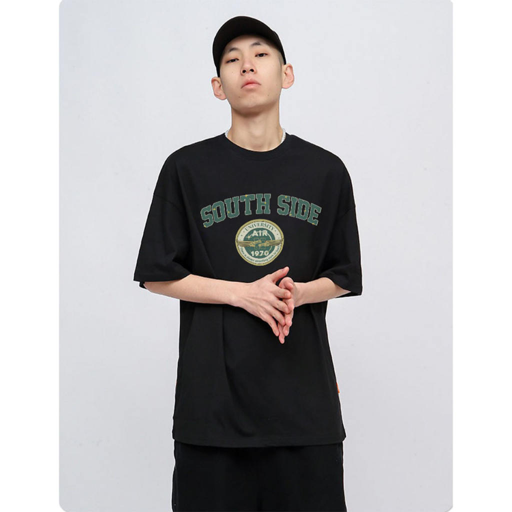 Áo thun nam form rộng ATD183 tay ngắn cổ tròn vải cotton Miucho Man in Typorgraphy_thumbnail_2