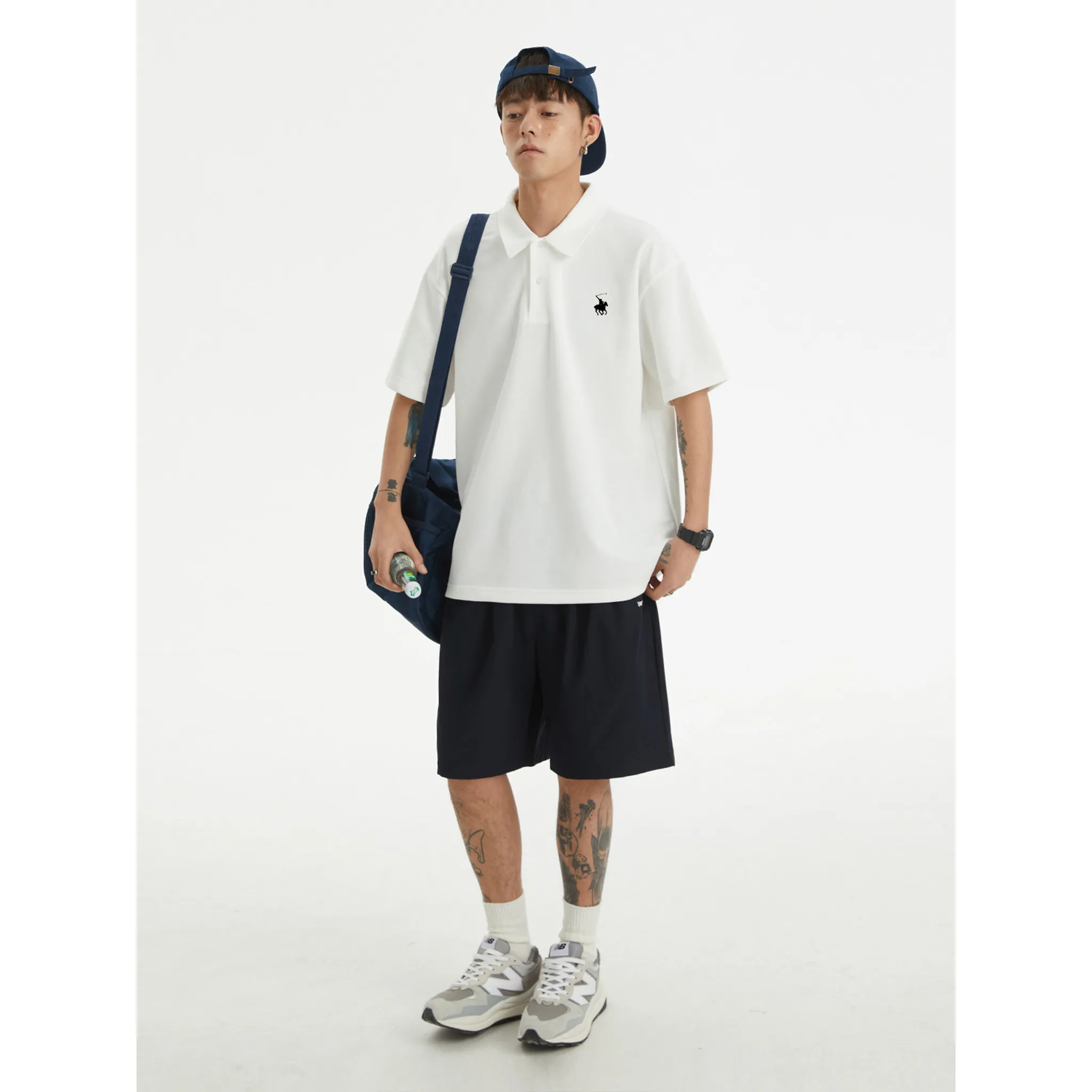 Áo polo form rộng basic unisex nhiều màu 2539 Miucho Club vải cotton cao cấp thoáng mát in basic_thumbnail_3