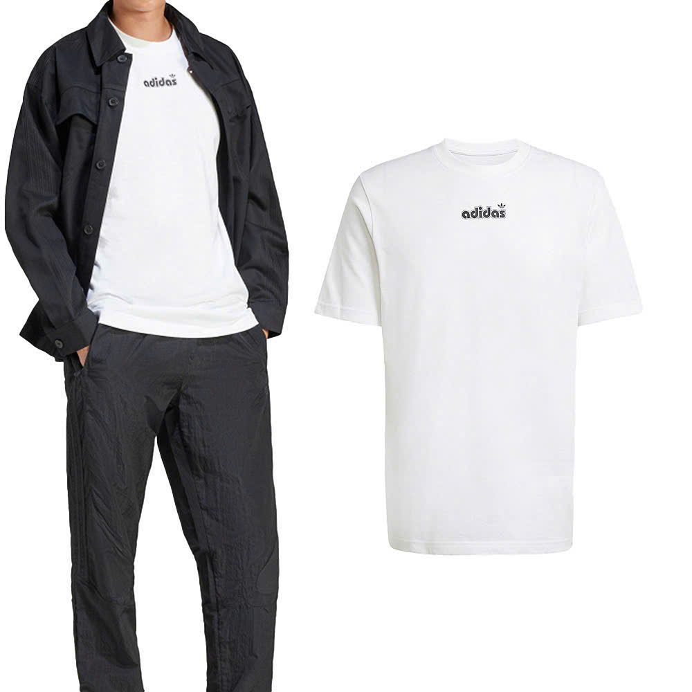 E318 ÁO PHÔNG NAM TRẮNG IN CHỮ ADIDAS