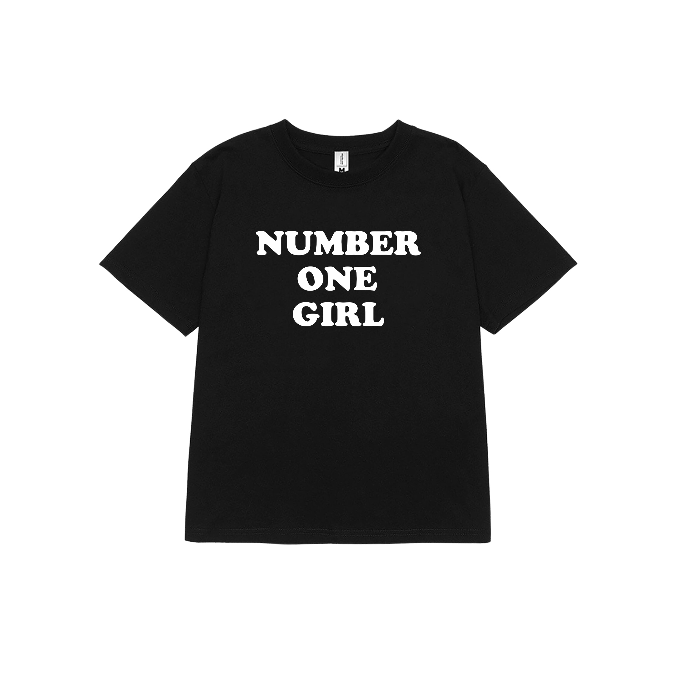 Áo baby tee ôm number one girl 1978 Miucho cổ tròn vải cotton 4c thoáng mát in basic