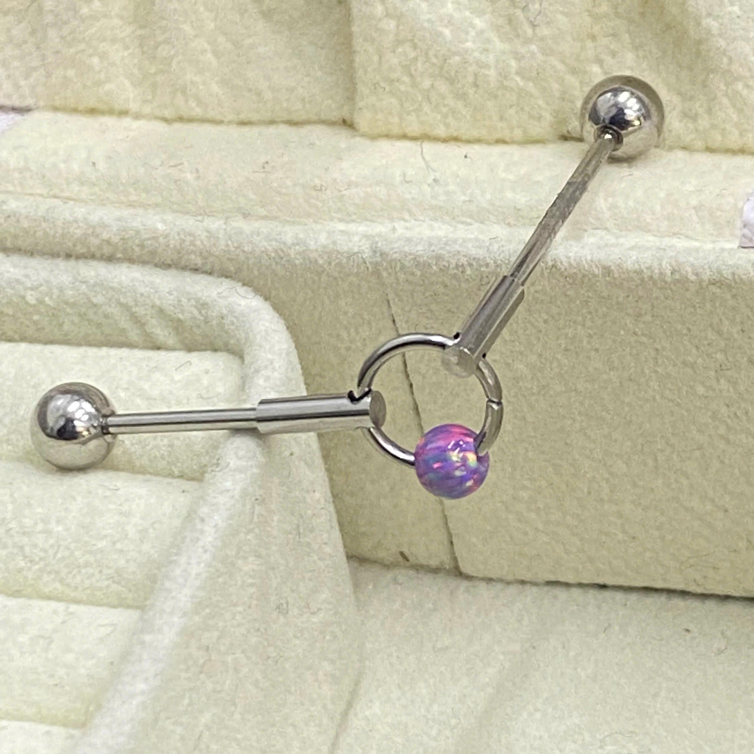 Indus kiểu nối đá opal tím