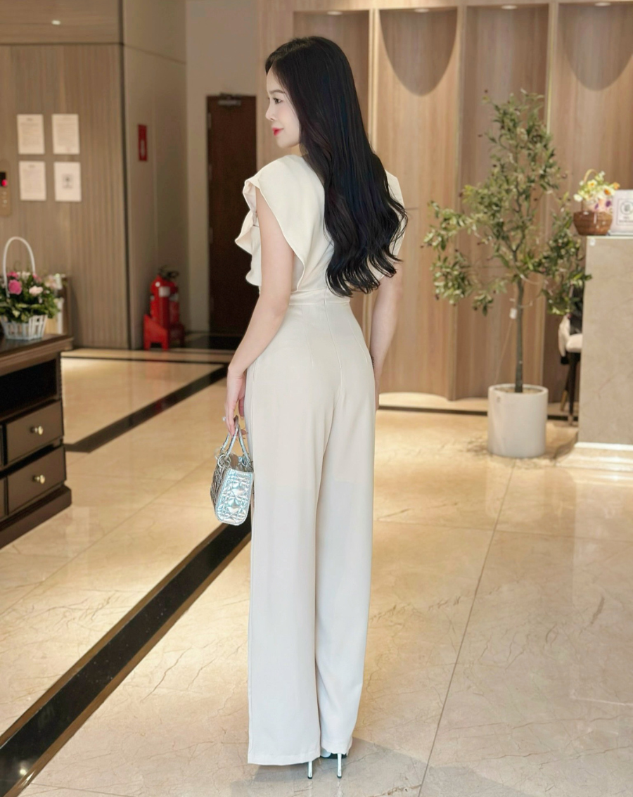 Jumpsuit dài ống rộng họa tiết phối màu sang trọng_thumbnail_7