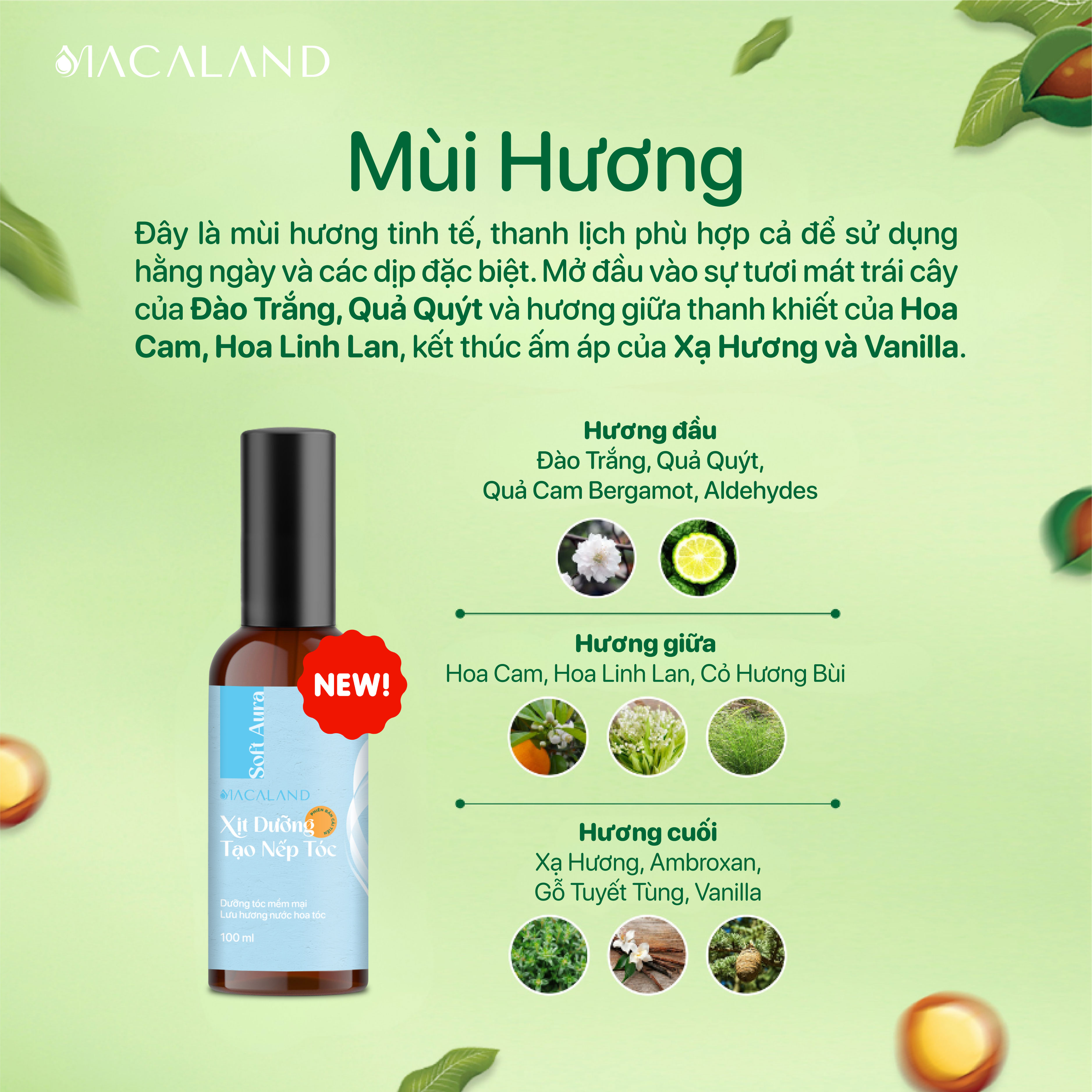 Xịt giữ nếp tạo kiểu và dưỡng tóc 3in1 100ml MACALAND hương nước hoa_thumbnail_4