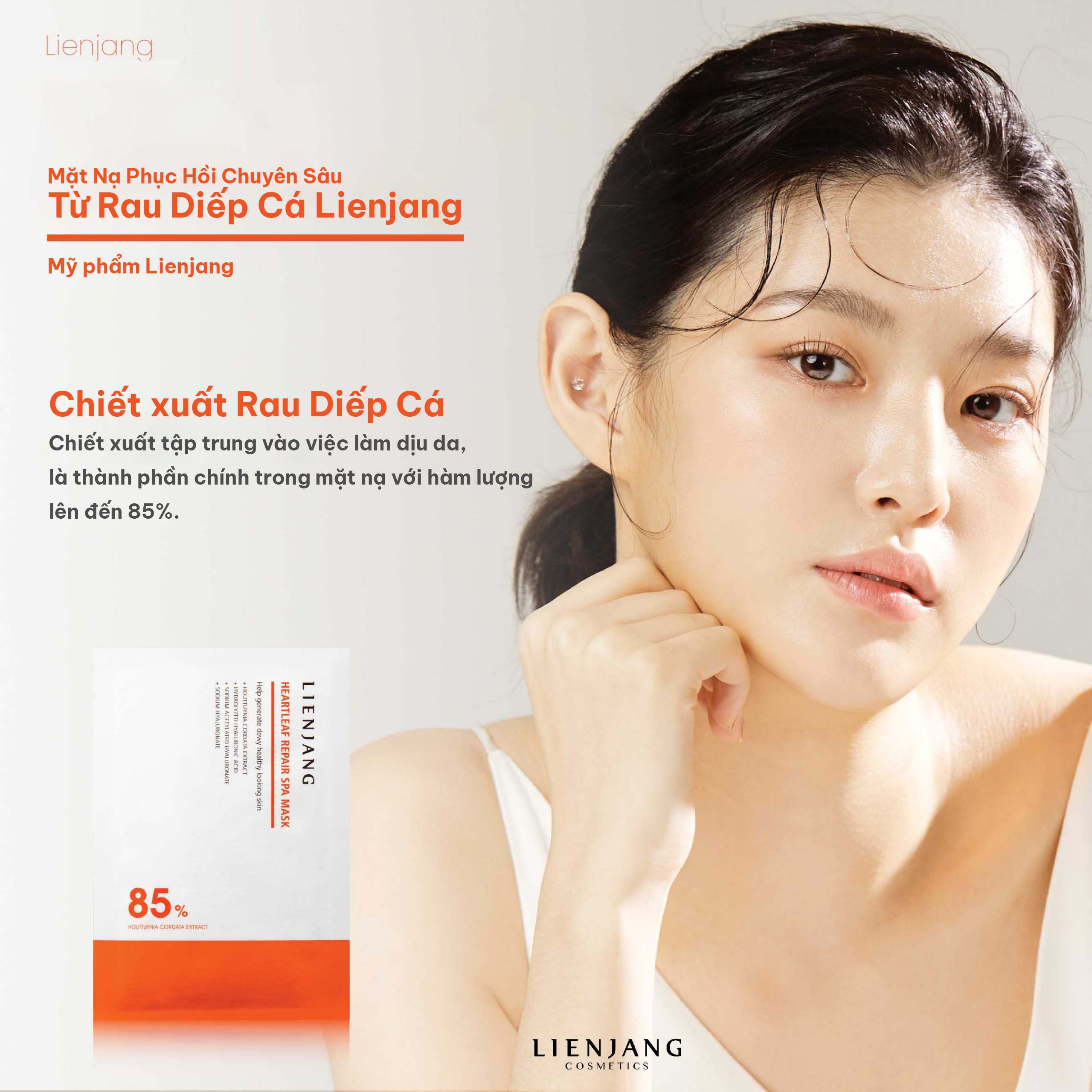 COMBO LIENJANG ADVANCED VITA C TONING AMPOULE 14.5% & HEARTLEAF REPAIR SPA MASK - Combo Serum Và Mặt Nạ Dưỡng Trắng Sáng Da Phục Hồi Giảm Kích Ứng - Vitamin C 14.5%, Rau Diếp Cá 85% - [LJ016]_thumbnail_6