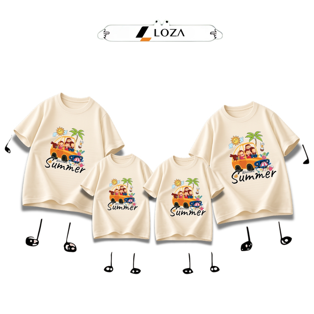 Áo phông gia đình 3,4,5 người in hình Summer - Loza GĐ8447_thumbnail_3