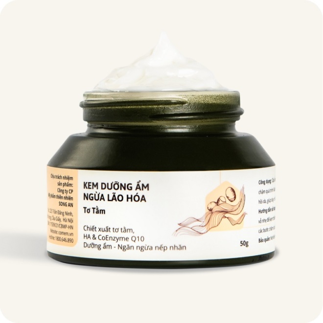 Kem Dưỡng Ẩm Ngừa Lão Hóa Tơ Tằm – Dưỡng Ẩm Chuyên Sâu Với Coenzym Q10