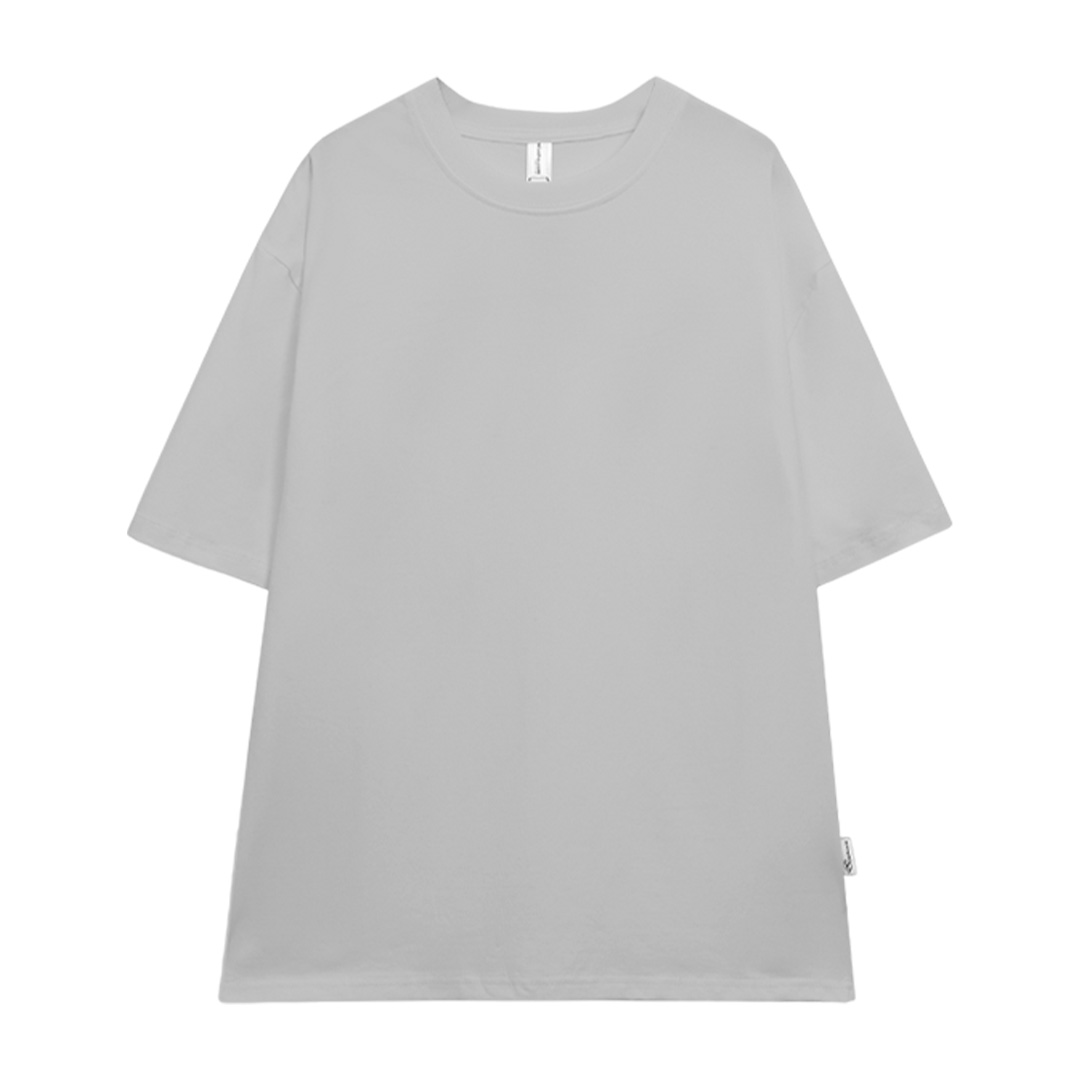 Áo thun trơn form rộng ATT01 Miucho vải cotton cổ tròn in basic Top Trắng_thumbnail_1