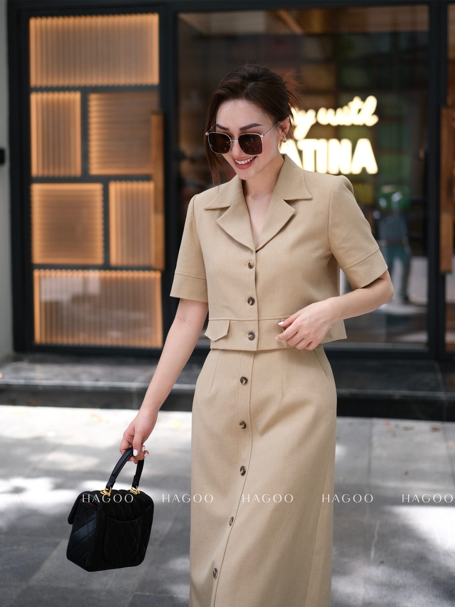 Set áo vest lửng và chân váy HAGOO_thumbnail_2