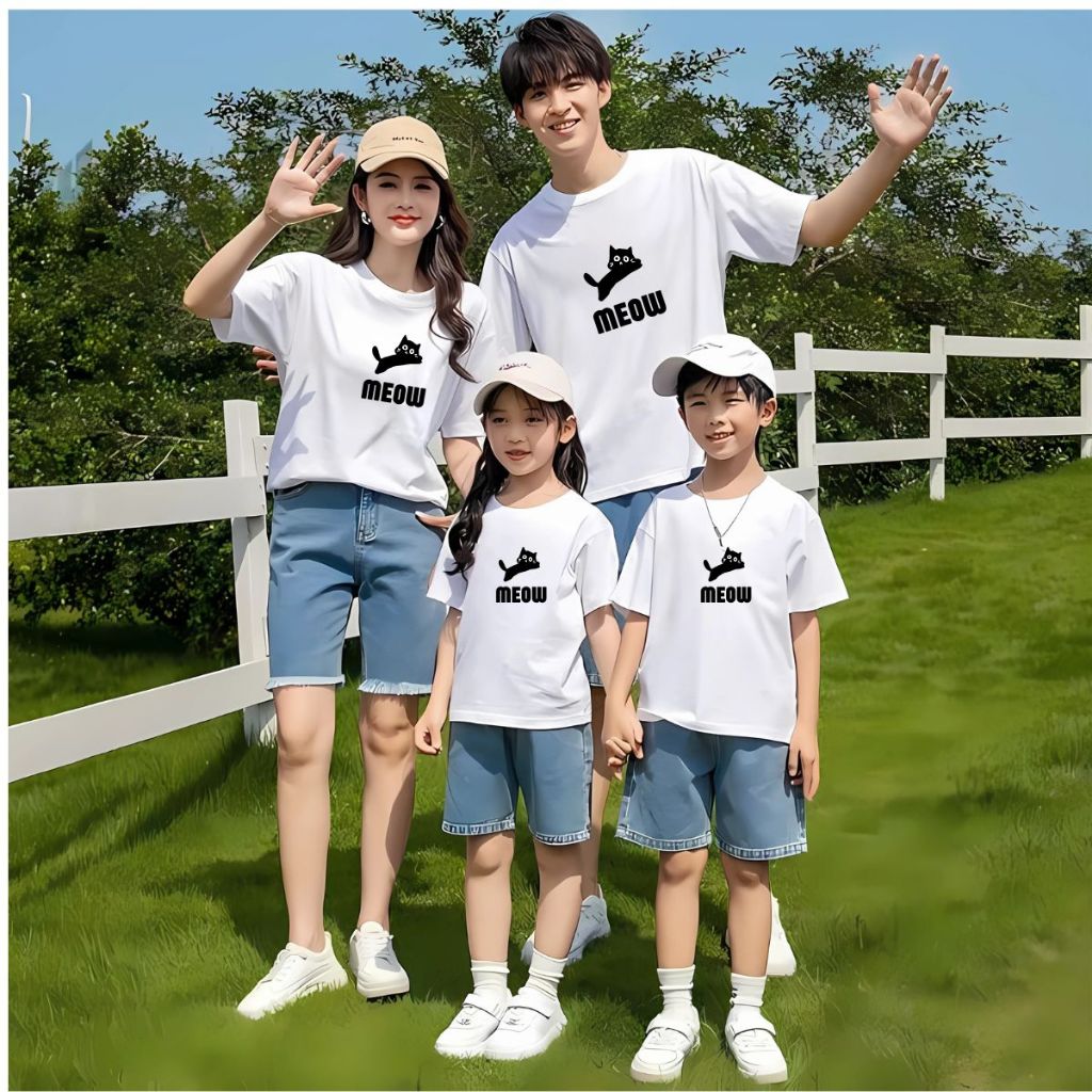 [Form rộng] Áo phông gia đình in hình Mèo - Loza RT3040-AT3040_thumbnail_0