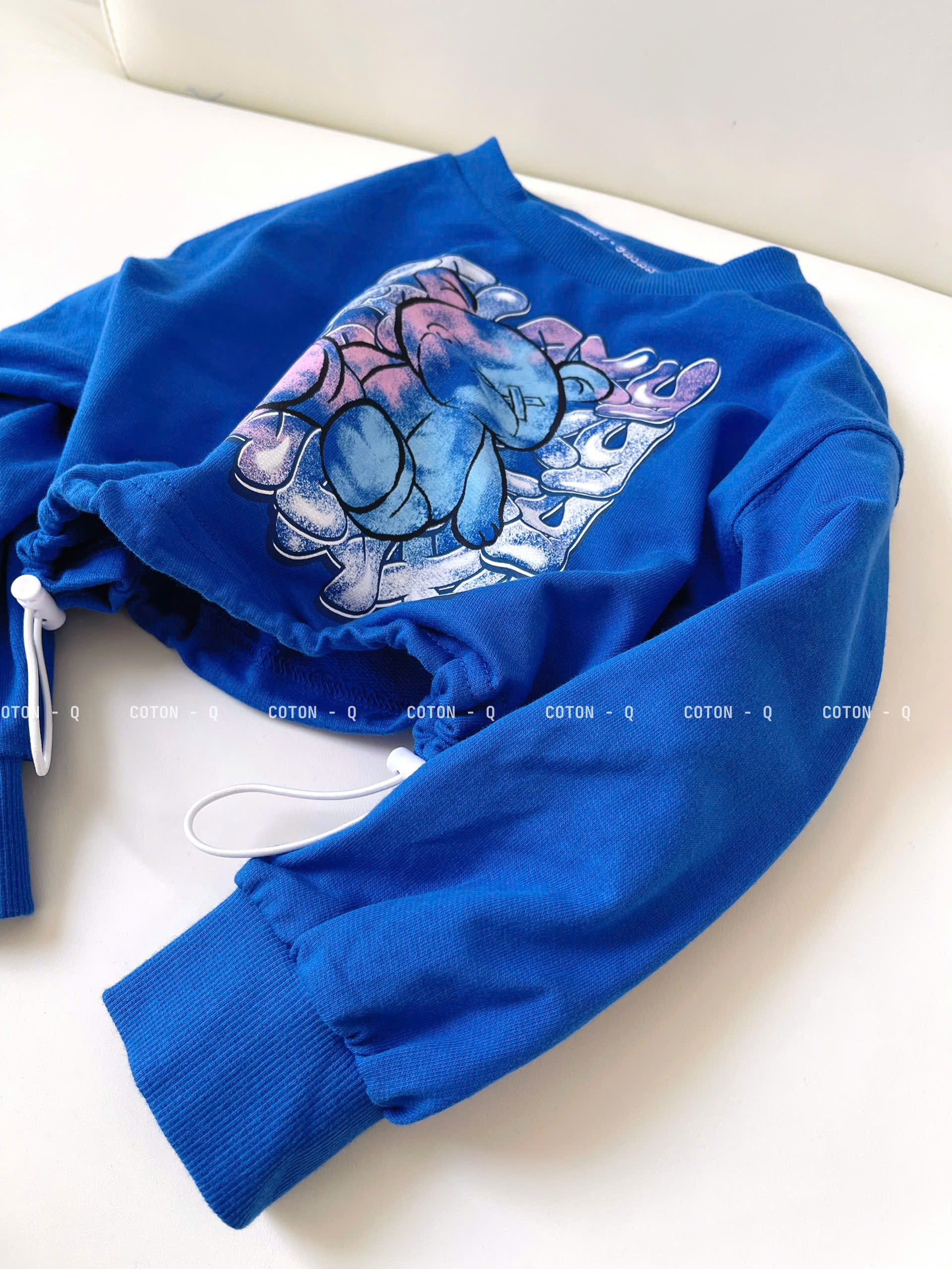 Áo tay dài rút dây xịn bé gái ( VÀNG )_thumbnail_13