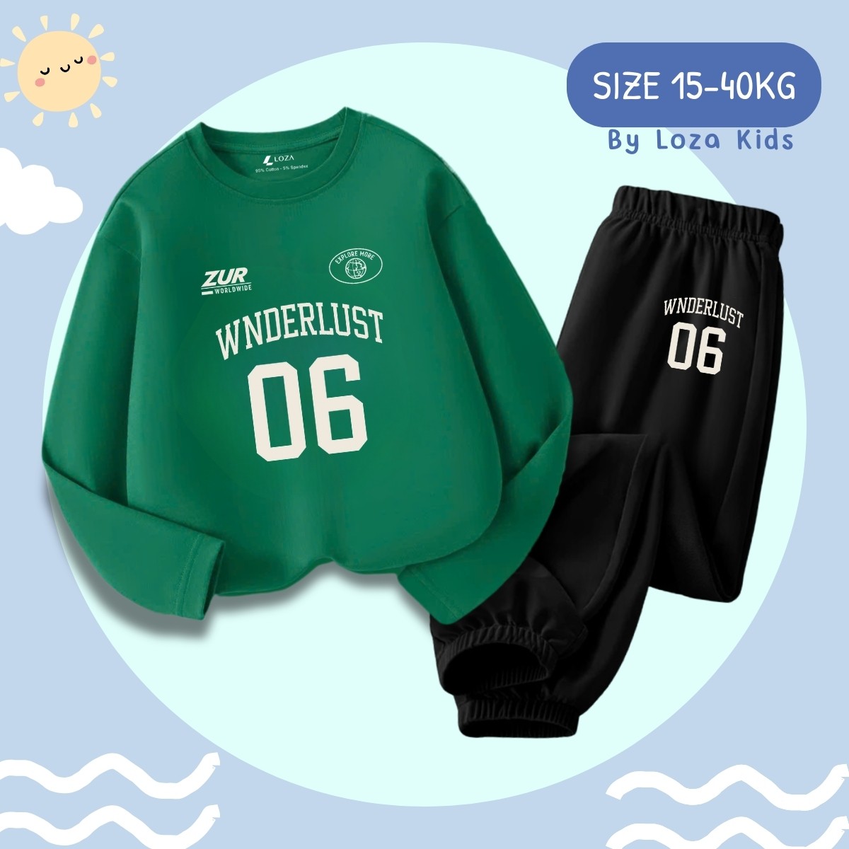 Bộ Thu-Đông bé trai in hình 'Wnderlust-06' - Loza Kids BW450_thumbnail_6