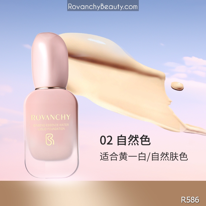 Kem Nền Dưỡng Ẩm R586 ROVANCHY Ginseng Essence Water Liquid Foundation - Bền Lâu, Dưỡng Da, 25g_thumbnail_6