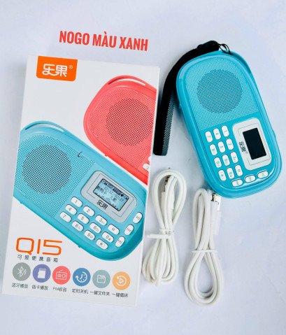 Loa Nogo Q15 xanh 8GB kèm thẻ nhớ, file nghe cho bé