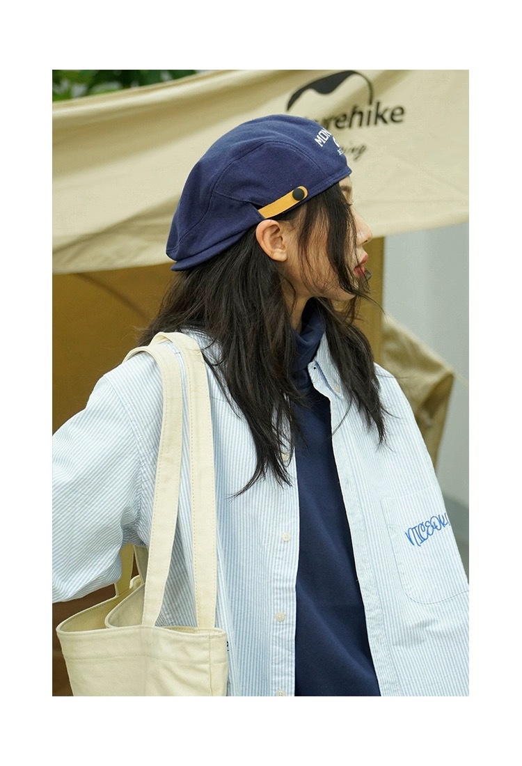 Mũ Beret Mongolia vải Cotton Kaki HZ2433_thumbnail_6