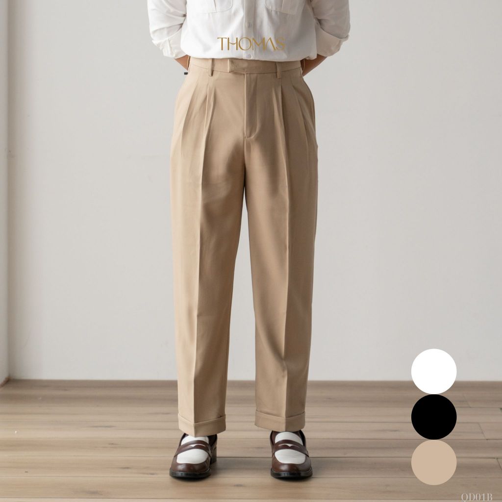Quần Âu Merlin Trousers Lơ-Vê Vải Tuytsi Form Straight