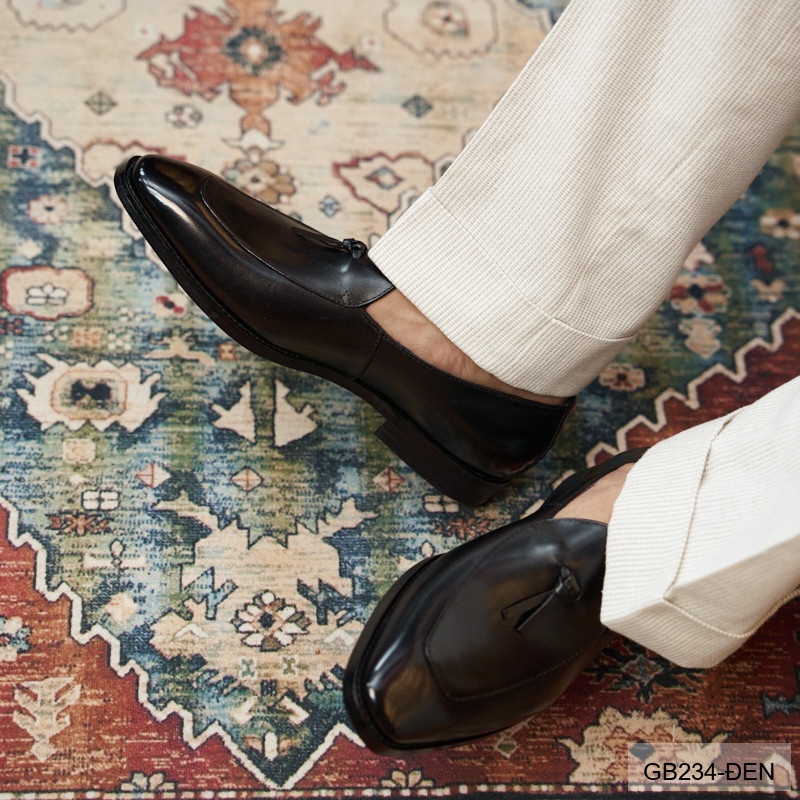 GB234 - Giày Nam Lười Da Bò Thời Trang Hàn Quốc Đế Cao Su Thoáng Khí_thumbnail_8