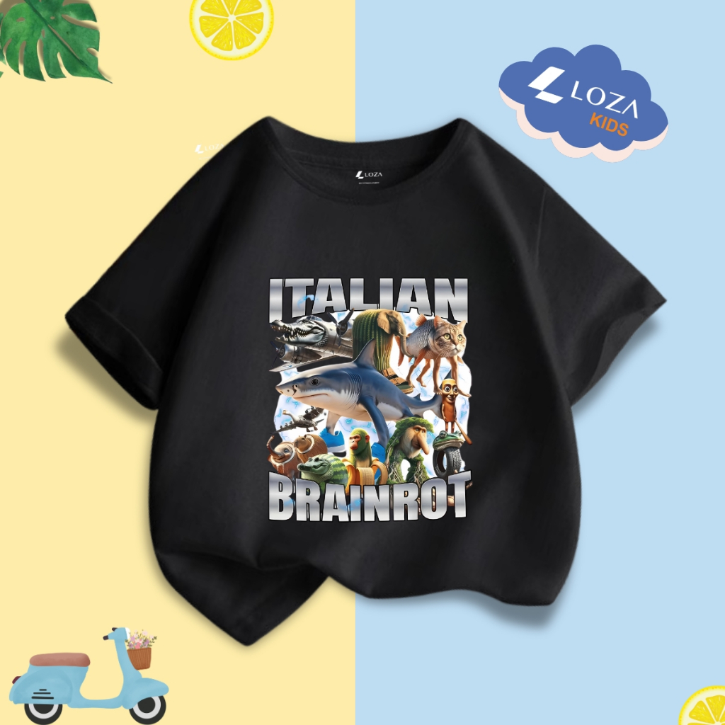 Áo bé Meme brainrot Tralalero Tralala tung tung tung sahur cho bé trai size từ 15-40kg Loza Kids - AT064_thumbnail_8