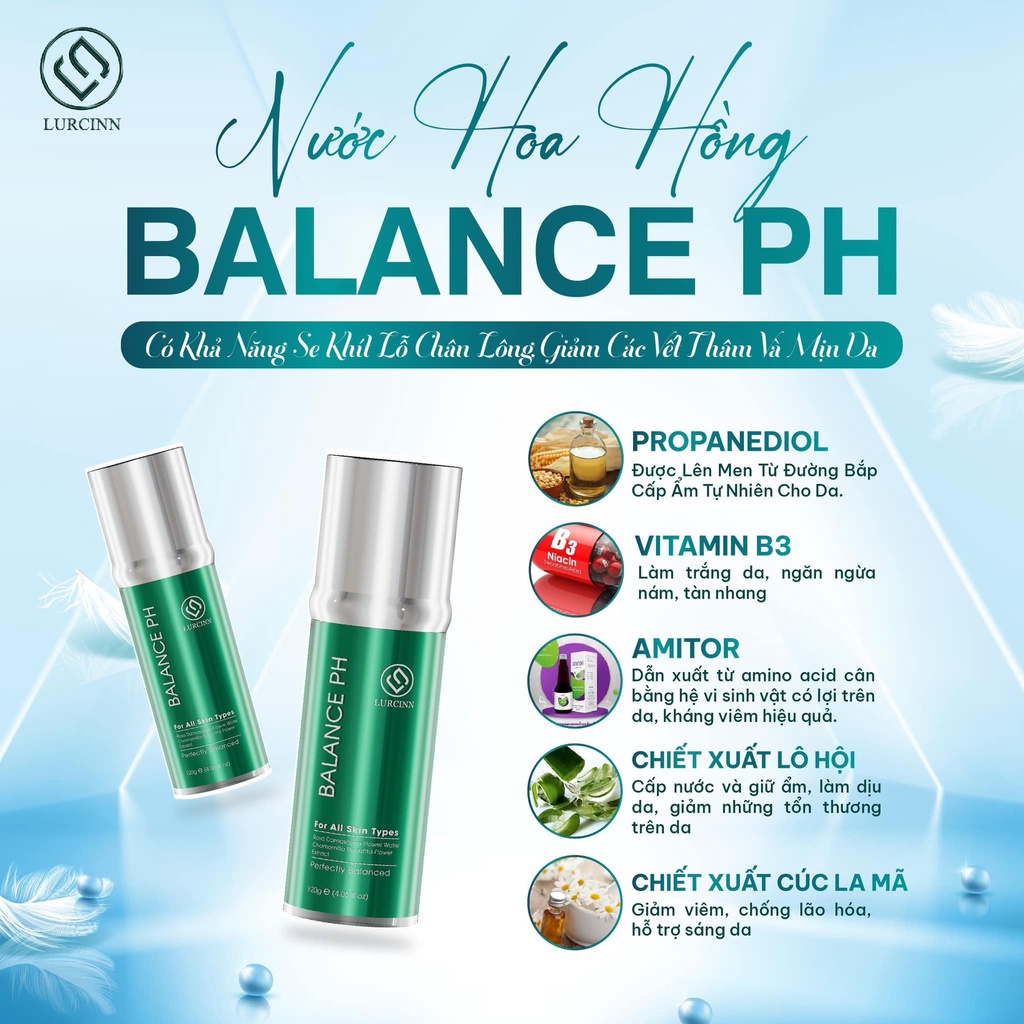 Nước Hoa Hồng Lurcinn Balance pH Toner 500ml_thumbnail_5