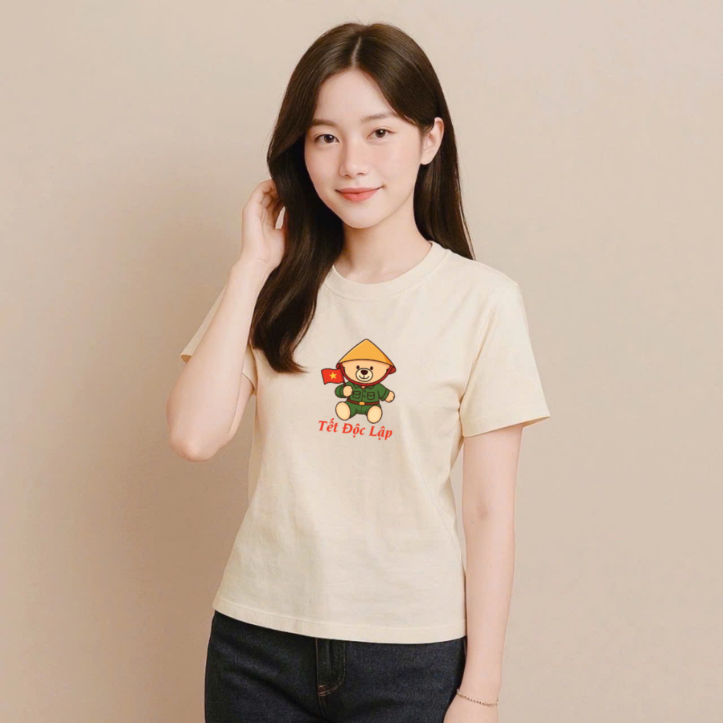 Áo baby tee nữ  BST Tôi Yêu Việt Nam   - Áo thun nữ 