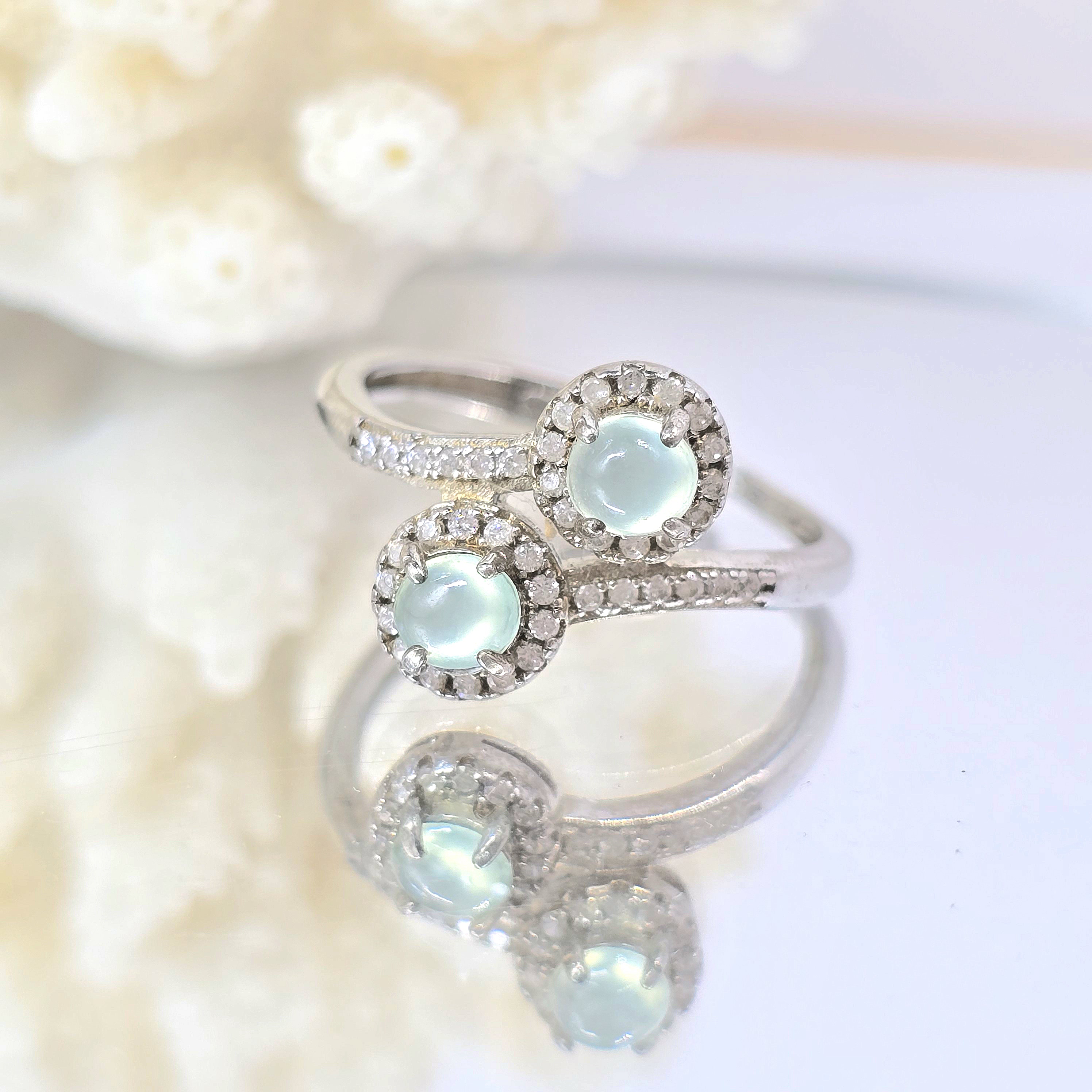 Nhẫn Đá Cẩm Thạch Phỉ Thúy Type A Myanmar Khung Bạc S925 Freesize_thumbnail_2