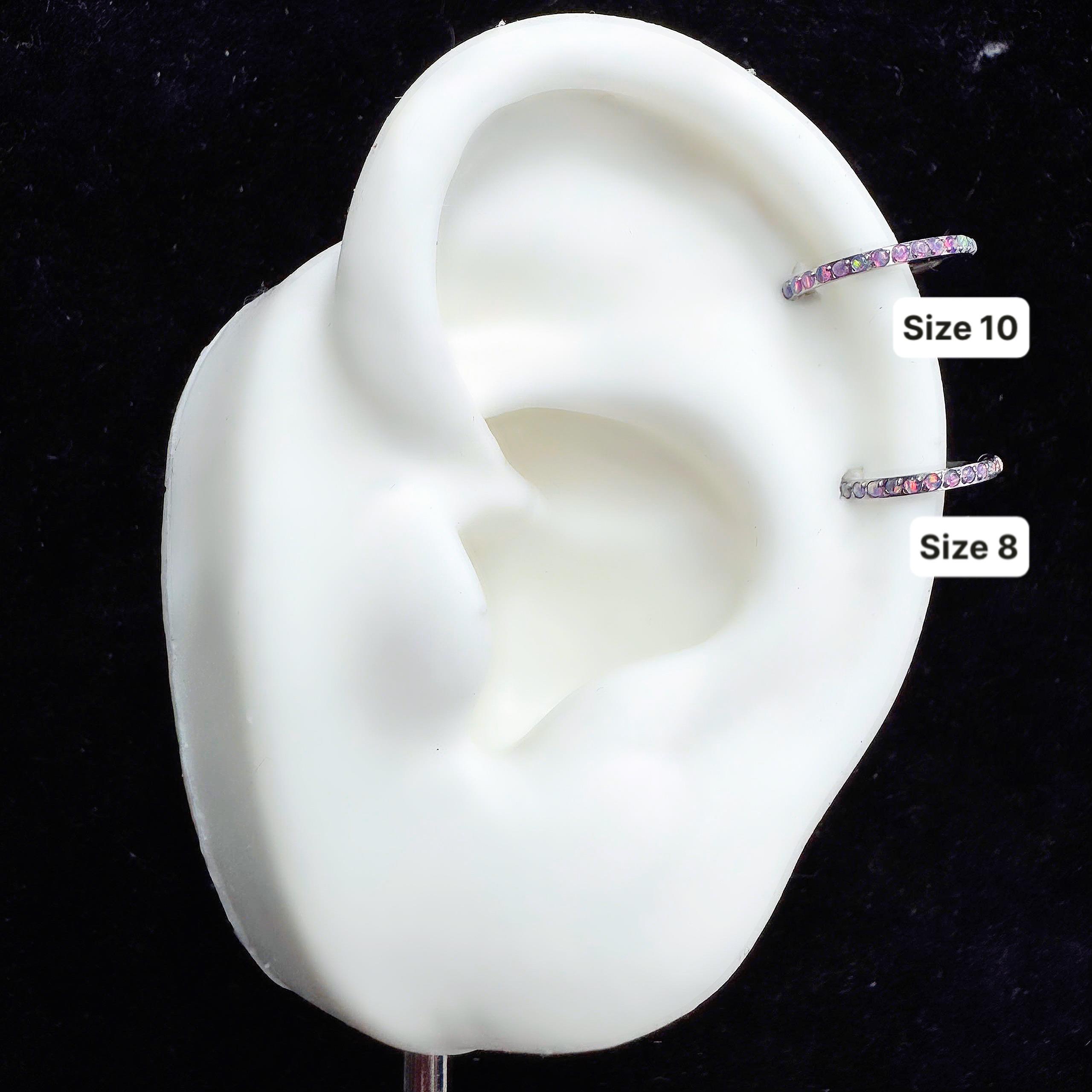 bật khớp titan opal tím size 8 dày 12