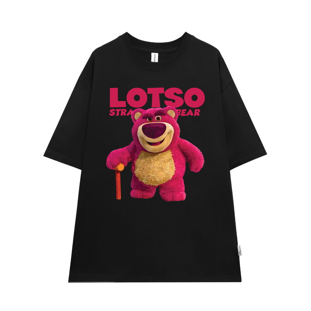 Áo thun gấu dâu lotso form rộng AT366 Miucho basic tee tay lỡ dành cho nam nữ in graphic_thumbnail_8