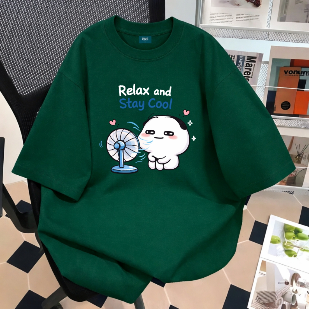 Áo thun unisex UX30-1142 Relax and Stay Cool dáng oversized local brand WETEE_thumbnail_1