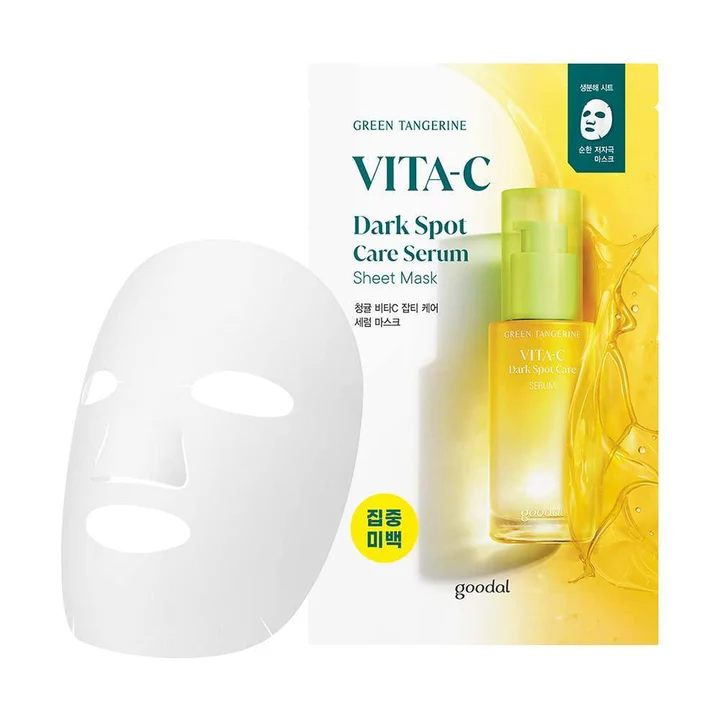 Goodal Green Tangerine Vita-C Dark Spot Care Serum Sheet Mask 28g_thumbnail_5