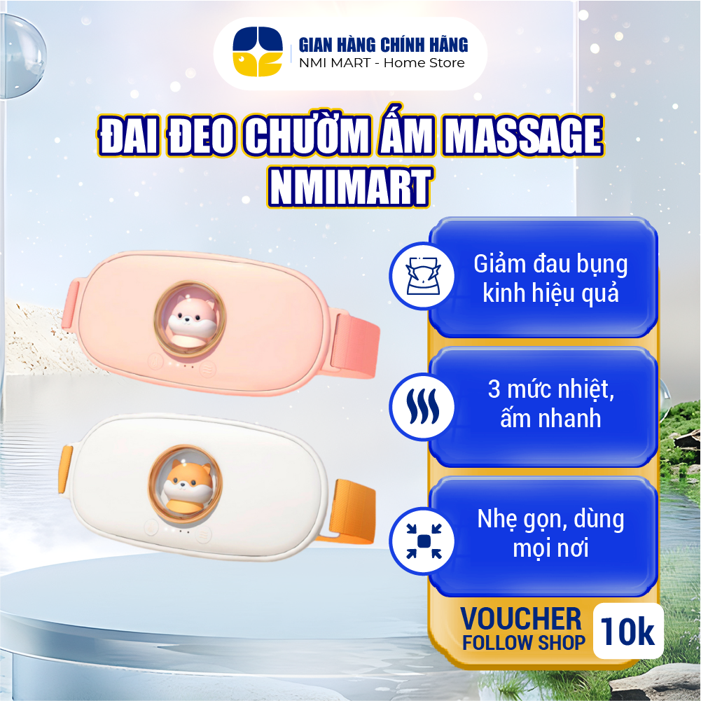 Đai Đeo Massage NMIMART Làm Ấm Bụng, Giảm Đau Cho Phụ Nữ Đến Kì DSB01- 23939318569_985992144