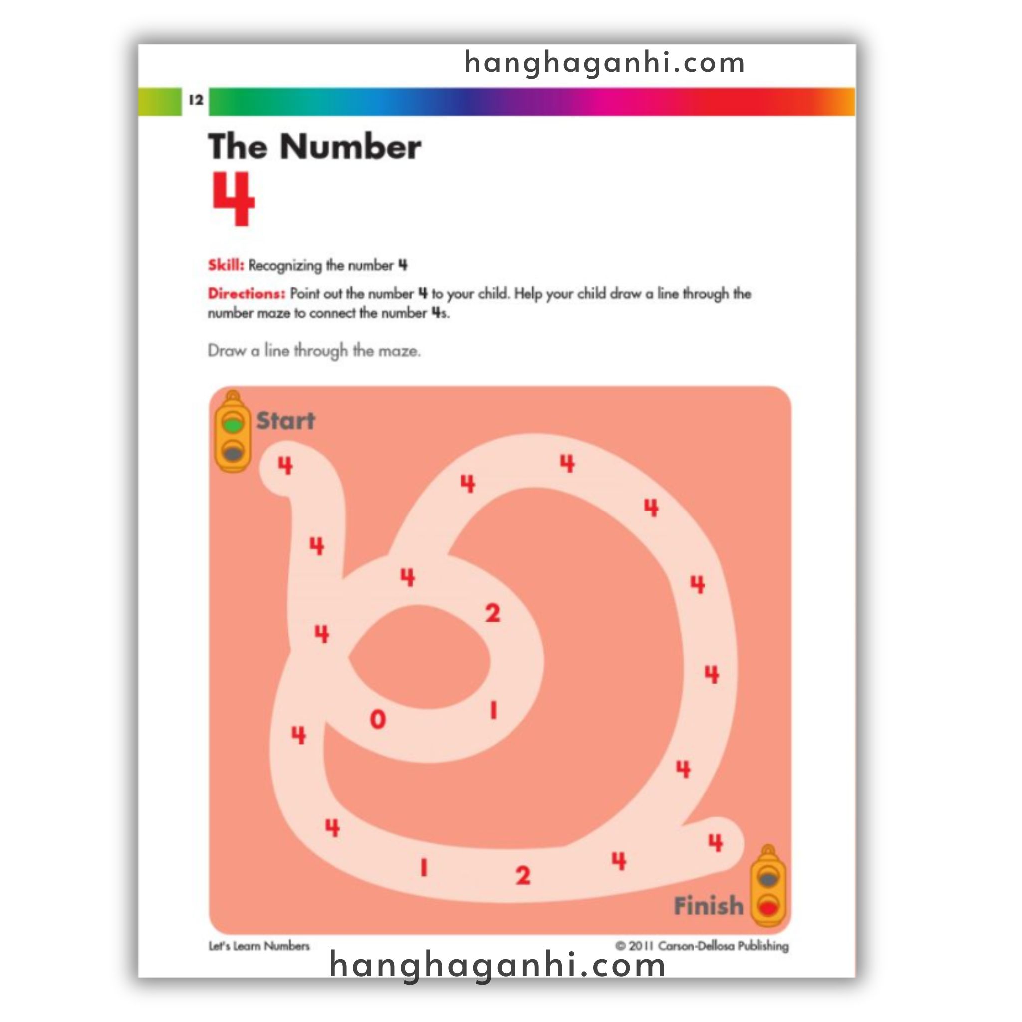 Spectrum 2+ Lets Learn Numbers for Early Years, sách Mỹ cho bé_thumbnail_8