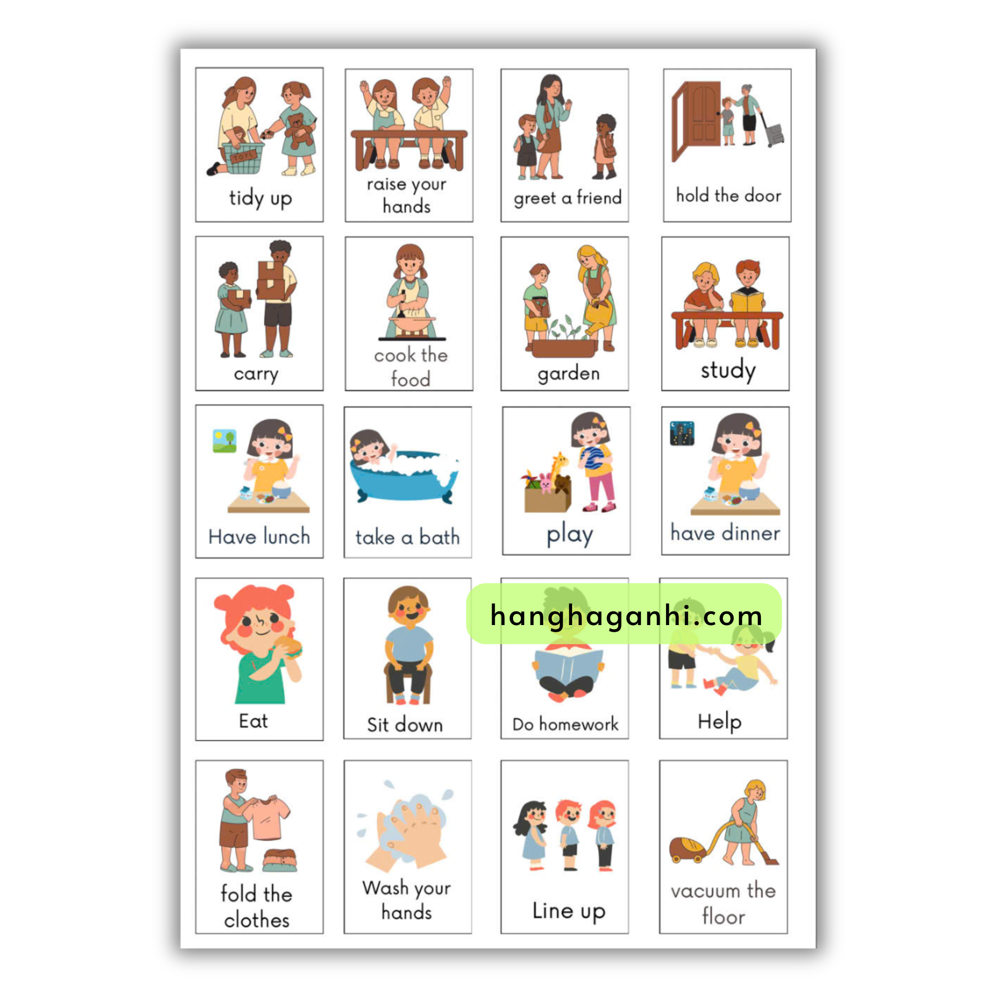 Bộ 13 tranh treo tường, 230 từ vựng Tiếng Anh_thumbnail_10