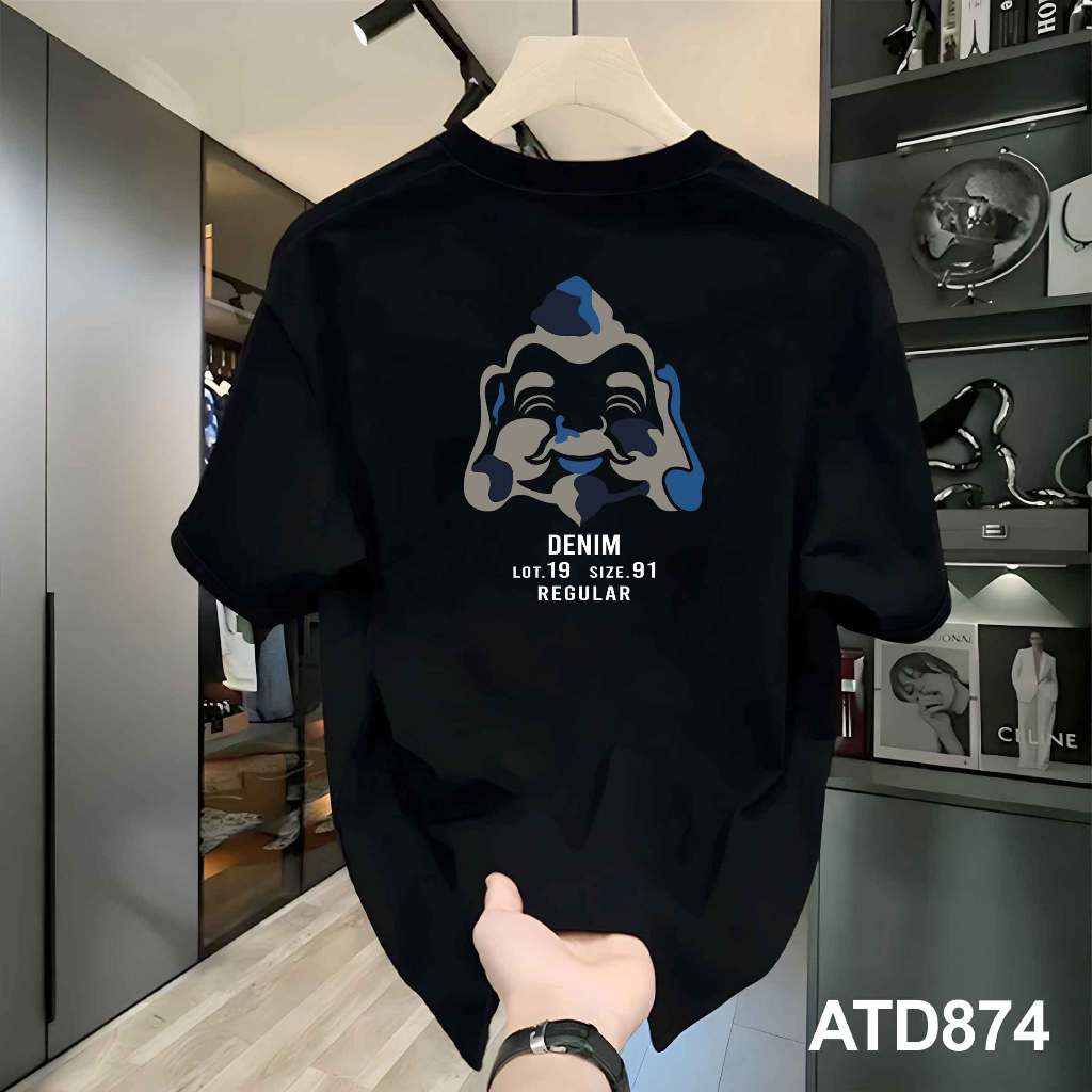 Áo thun Evisu nam chất form rộng local brand ATD874 Miucho Iconic tay ngắn vải cotton cổ tròn in mix_thumbnail_1